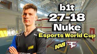 CS2 POV | NAVI b1t (27/18) vs FaZe (Nuke) Esports World Cup 2024