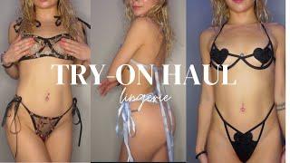 very late LINGERIE TRY-ON HAUL