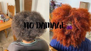 FROM BLACK TO COPPER ON 4C HAIR| NO DAMAGE (NO BLEACH!!)