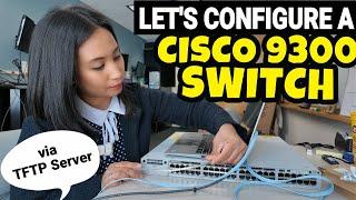 Configuring CISCO 9300 Switch at work | (via TFTP Server) CISCO commands, real world best practice