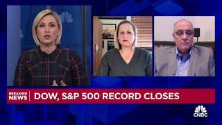 Dow and S&P 500 notch record closes