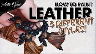 How to Paint Leather FAST - 3 ways: Contrast, Shade, Stipple - Warhammer painting tutorial