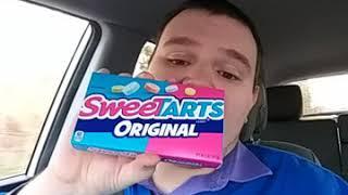 Joshua Dufurrena shows everyone his Sweet Tarts