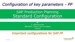 01-57 SAP PP – Standard Configuration of SAP PP in S/4HANA - English (SAP Production Planning)