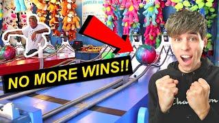 They Stopped Me from Winning Any More Prizes at this Carnival Game! (CRAZY!)