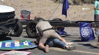 FULL VIDEO: Climate Protesters Shut Down BURNING MAN, Rangers Ram Through Blockade