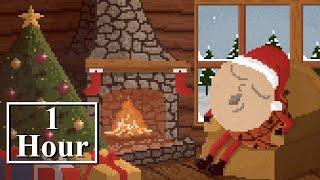 1 Hour Fireside Yule Log With Seitan Claus