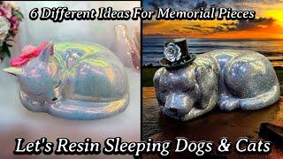 #695 Using UV Resistant Resin To Make 6 Different Sleeping Dogs & Cats