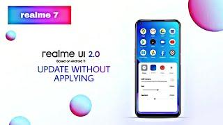 How to update Realme 7 to realme ui 2.0 | Narzo 20 pro