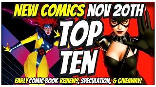 Top 10 New Comic Books November 20th 2024  Reviews, Covers, & Giveaway  Best NCBD Vids On YouTube