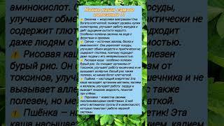 Полезные каши #советы#рецепты#полезнознать#народнаямедицина#шортс#безлекарств