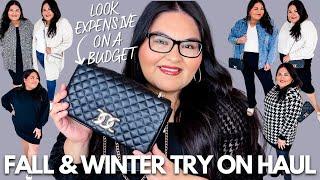 PLUS SIZE FALL & WINTER TRY ON HAUL I EXPENSIVE ON A BUDGET OUTFITS I HOW TO STYLE AN APPLE BODY!️