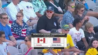 USA vs Canada Men's World Lacrosse Championship 2023 Gold Medal game