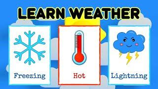 Cartoon – Kids Songs – Lagu Anak Anak |  Learn Weather Icons | Super Renell Toddler Learning Video