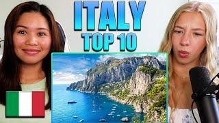 American Girls React to Top 10 Places to Visit in Italy!