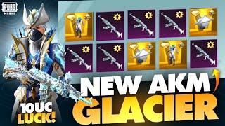 NEW AKM GLACIER MAXOUT | ULTIMATE MYTHIC CRATE OPENING PUBG/BGMI