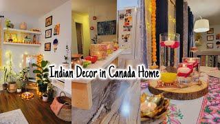 Living Room Makeover for Diwali - Indian Decor in Canadian Home