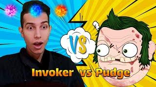 Pudge vs Invoker گیمپلی