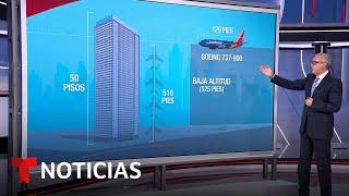 El avión de Southwest voló tan bajo como la altura de un edificio de 45 pisos | Noticias Telemundo