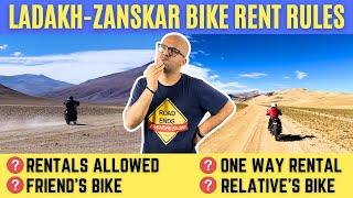 Outside rental bike allowed in Ladakh? Relative or Friends Bike on Ladakh Trip? One-way Bike Rentals