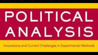 INTRODUCTION TO POLITICAL ANALYSIS I