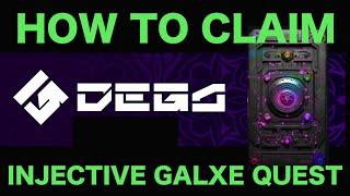 How to claim your injective / DEGA Galxe Quest