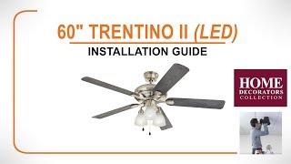 60" Trentino II (LED) Ceiling Fan Installation Guide