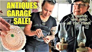 Ep474:  WE BOUGHT TONS OF ANTIQUE & VINTAGE COLLECTIBLES AT THIS VIEWER'S GARAGE SALE!  