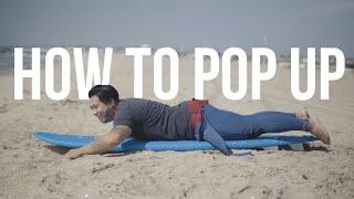 How to Pop Up on a Surfboard - Beginner Take Off Technique