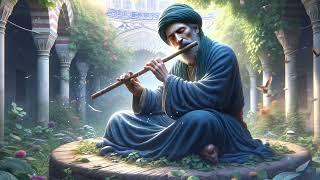 Amulet of Love | Rumi's Flute in a Blossoming Temple Garden