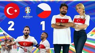 TÜRKİYE 2-1 ÇEKYA EURO 2024 / Kırmızı-Beyaz Futbol 26 Haziran 2024