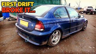 Clutch upgrade  first drift  then broke it   | BMW 3.0 E46 Compact Build | CraigDoesDrift //EP49