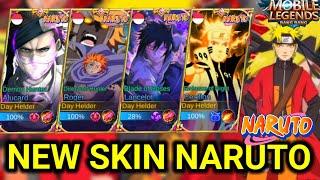 NEW NARUTO SKIN MOBILE LEGENDS! THERE ARE MANY WE TRY EVERYTHING