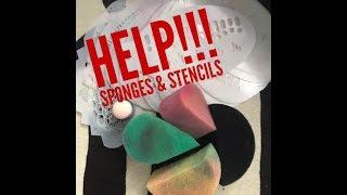 Help with Sponges and Stencils. Tips and tricks for face painting with your sponges and stencils.