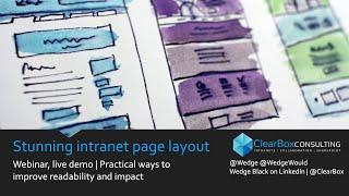 Intranet page layout