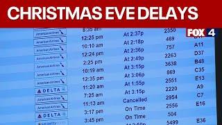 Storms cause Christmas Eve delays at DFW Airport