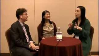 Angel Lin and Heesun speak with Carl Dusthimer at #kotesol2014