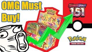 Just Buy These Now! Pokemon 151 Mini Tins are a MUST BUY! PROFIT! UNBOXING BOOSTER TIN DISPLAY