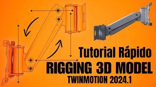 3d explainer vídeo Twinmotion 2024 Rigging 3d model #twinmotion #3dmodeling #rigging #cad