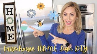 *DIY* FARMHOUSE CHANGEABLE HOME SIGN