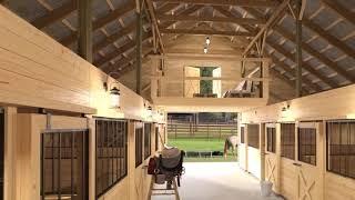 Horse barn interior design Superb