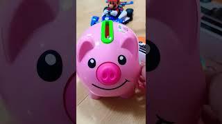 ASMR SATISFYING SOUNDS PLAY PIGGYBANK TOYS AGAIN#shorts #fun #asmr #trending #play #toys #game