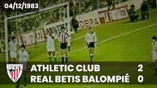 ️ [Liga 83/84] J14 I Athletic Club 2 - Real Betis Balompié 0 I LABURPENA