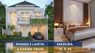 ESTETIK DI LAHAN SELEBAR 10 METER, INI ELEGANNYA DESAIN RUMAH 2 LANTAI DI MADURA! - JASA ARSITEK