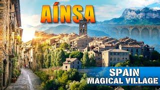 Aínsa a Fairytale Village in the Pyrenees | Most beautiful village of Spain | 4k 50p