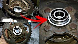 How to fix bearing loosing of chain sprocket housing on lathe | Zimbiker