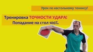 Тренировка точности игры! Уроки настольного тенниса!