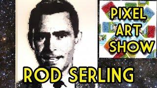 Perler Bead Rod Serling - Pixel Art Show