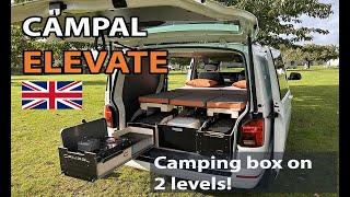 The BEST and ONLY 2-level REMOVABLE camping box! For Transporter and others. Campal Elevate -Campal.