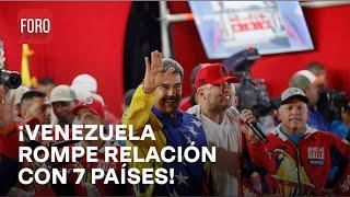 Venezuela rompe relaciones diplomáticas con 7 países de Latinoamérica - A las 3